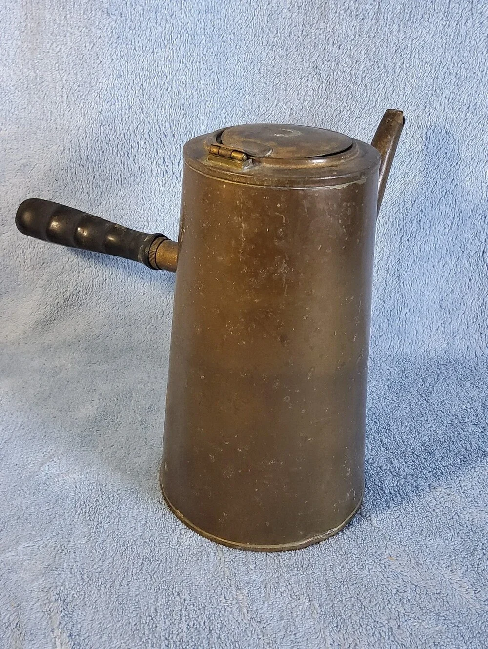 Vintage Brass Turkish Coffee Pot Side / Handle Watering Can / Tallow Pot Japan